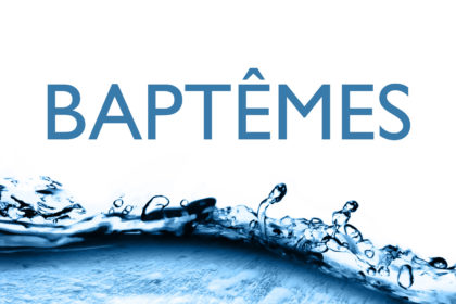 Baptêmes - Mai 2018